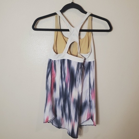 Lululemon Venus mirage deep Indigo blue/ white workout Tank Top - Picture 5 of 8